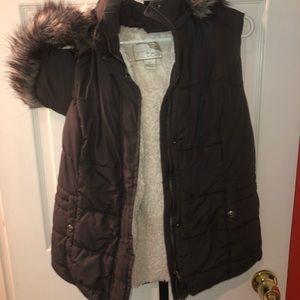 Hooded Grey Vest